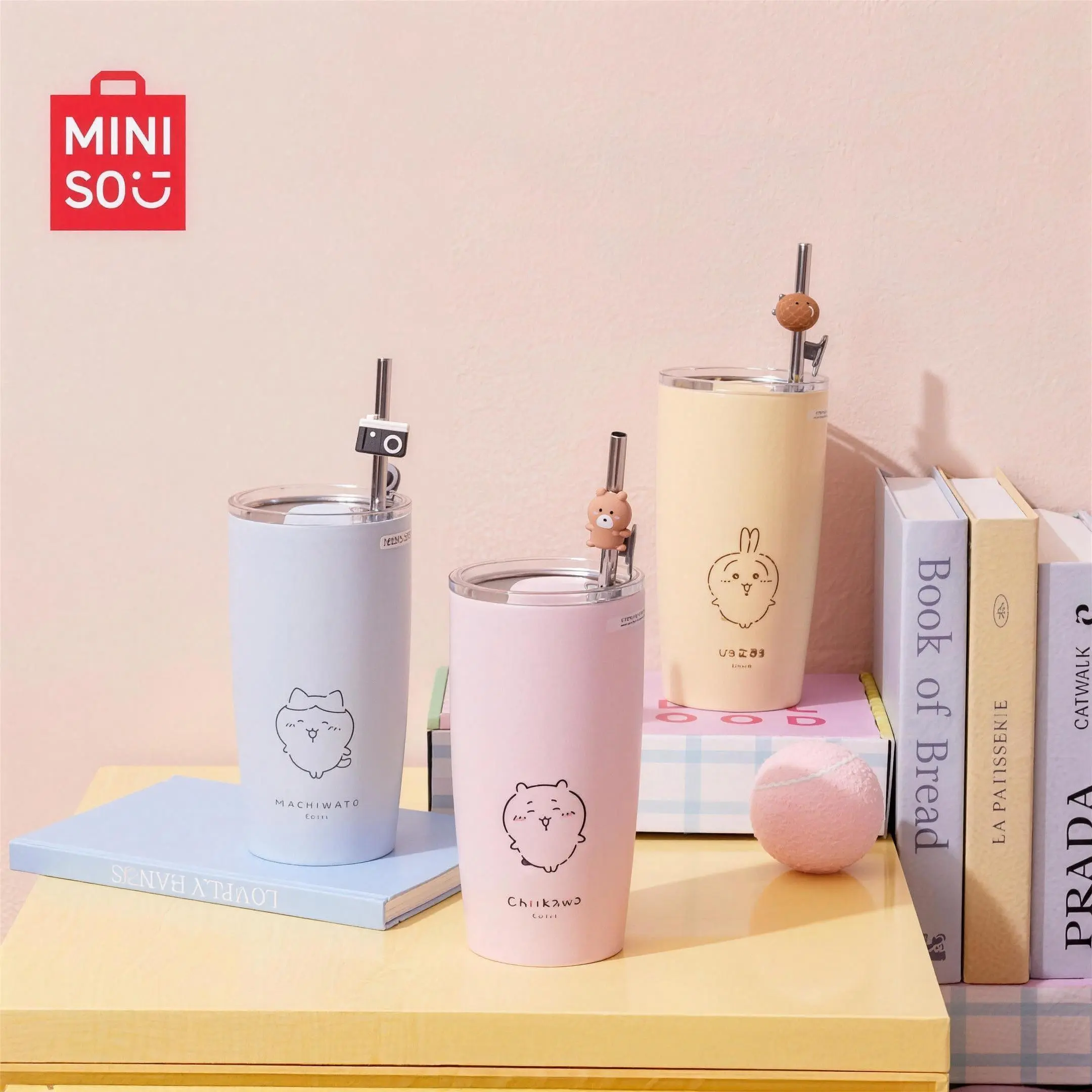 MINISO Chiikawa Portable Insulated Water Bottle - Genuine