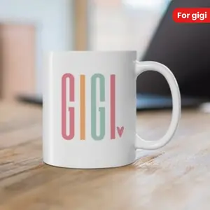 1 count, 11oz Ceramic Gigi Mug, Pregnancy Announcement Gift, Mug for Gigi, Gigi Coffee Mug, Gigi Gifts