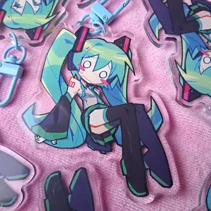 Hatsune Miku Keychain - Miku Keyring | Unique Keychain Designs | Perfect for Backpacks, Keys and Gifts | High Quality and Customer Favorite Items