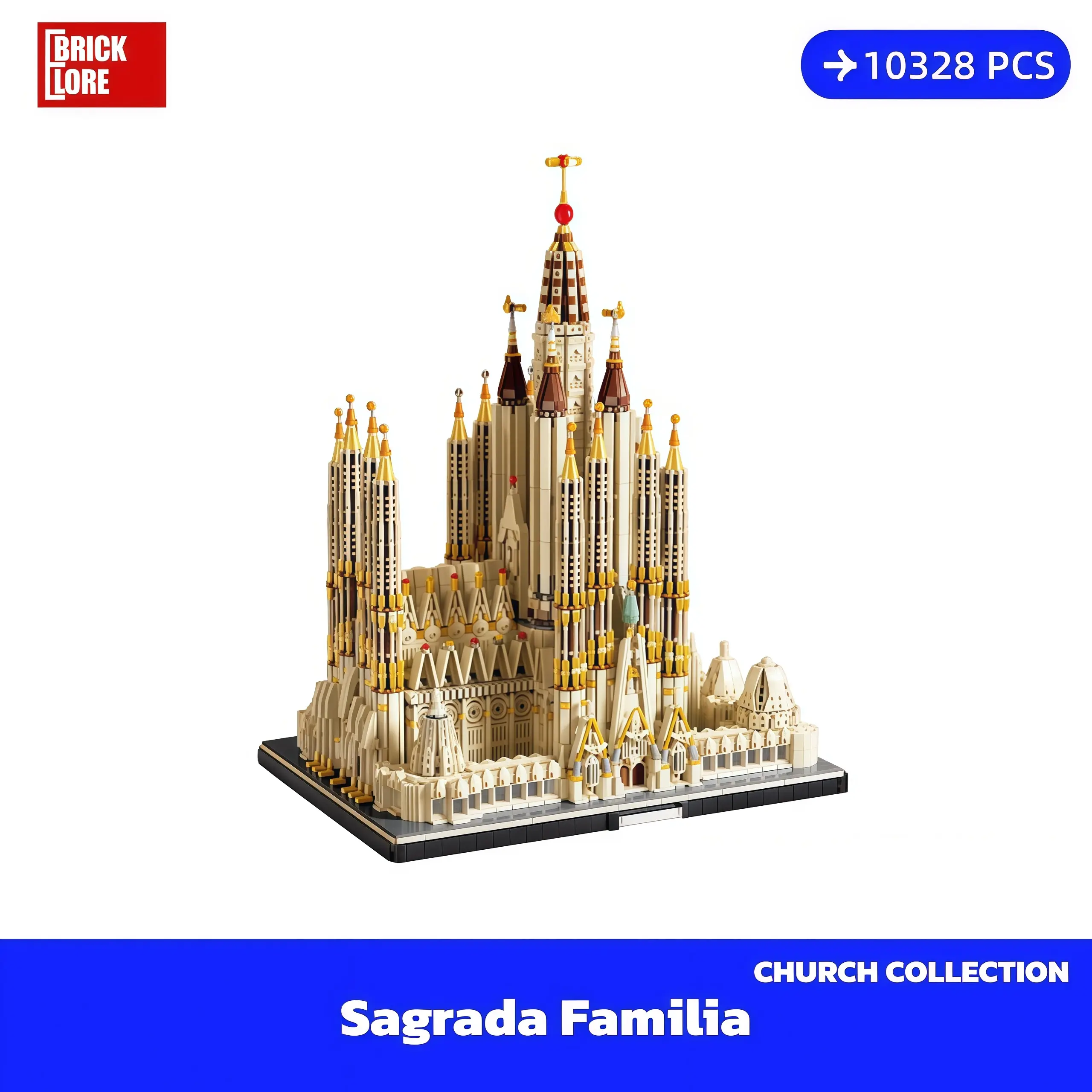 [BrickLORE](SHIP FREE) Sagrada Familia Church collection 10328 Pieces With GIFT box