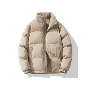 Men'sSolidColorCorduroyPatchworkZipUpQuiltedJacket,ThermalWarmRegularFitCasualComfyLongSleevePocketDesignStandCollarOuterwearforFall&Winter,Men'sClothesforDailyWear