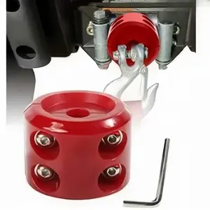 Rubber Winch Cable Hook Stopper, Stainless Steel Screws & Nuts, Line Saver with Allen Wrench Included, Rigging Accessories for Sailing