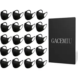 20 Pack Unisex Washable and Reusable Comfortable Face Mask Protection from Dust Pollen Pet Dander Fashionable Anti-Smog