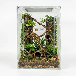 MonsterBox Enclosure's 12"12"18" arylic  tank  enclosure reptile Terrarium Supplies Portable Diy Enclosed Home