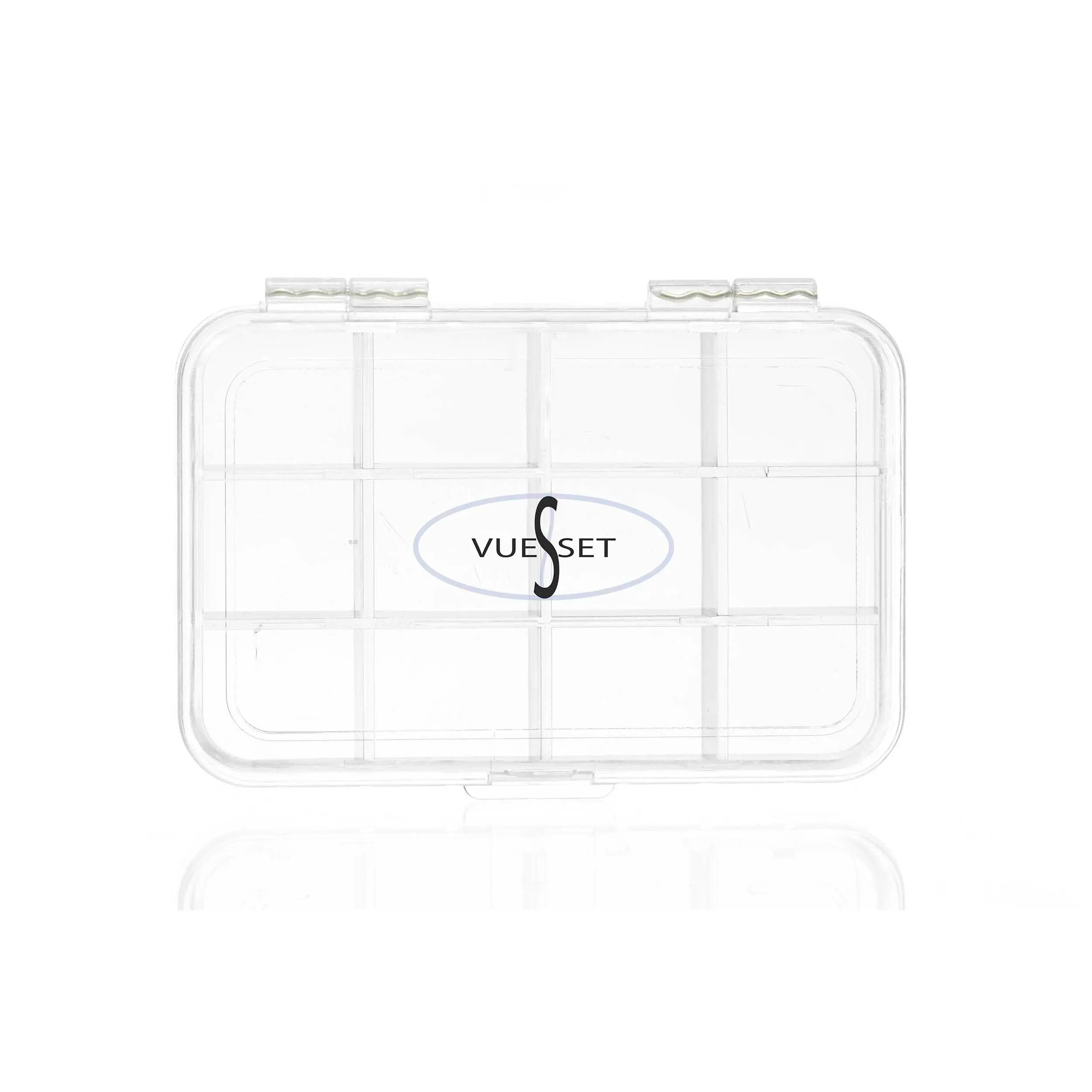 Mango Vueset Mango - 12 Sections Empty Makeup Palette depotting case, Clear