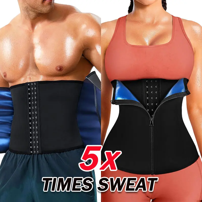 CATTIBOR Menswear and Women Zipper Adjustable Waist Trainer Cincher,Men Causal Tummy Control Hook & Zipper Waist Cincher,Men Sauna Neoprene Workout Corset ,Men & Women GYM Fitness Shapewear Neoprene Sport Belt,Men and Women Summer Wear for Daily Life