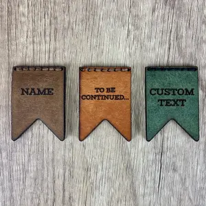 THE BANNER • Custom Leather Bookmark