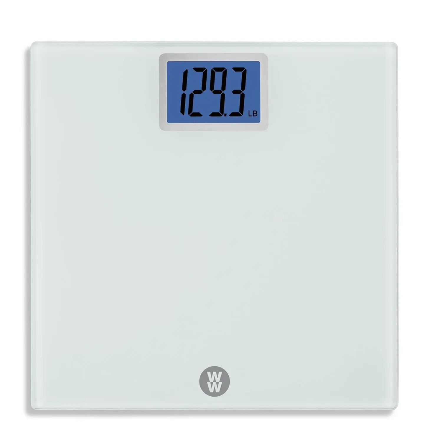 Conair Accurate Digital Bathroom Scale - Rectangular Tempered Glass, 400 lb Capacity, Large Backlit Display, White, 50g Precision, Modern Design, Comfortable Use, Health and Wellness Scale for Body Weight