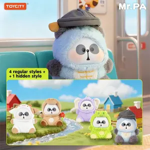 TOYCITY MR. PA "Cute Beast Co." Blind Box - Plush Panda Figure with Soothing Effect, Backpack Charm & Vinyl Collectible Gift (1/32 Rare Pull)
