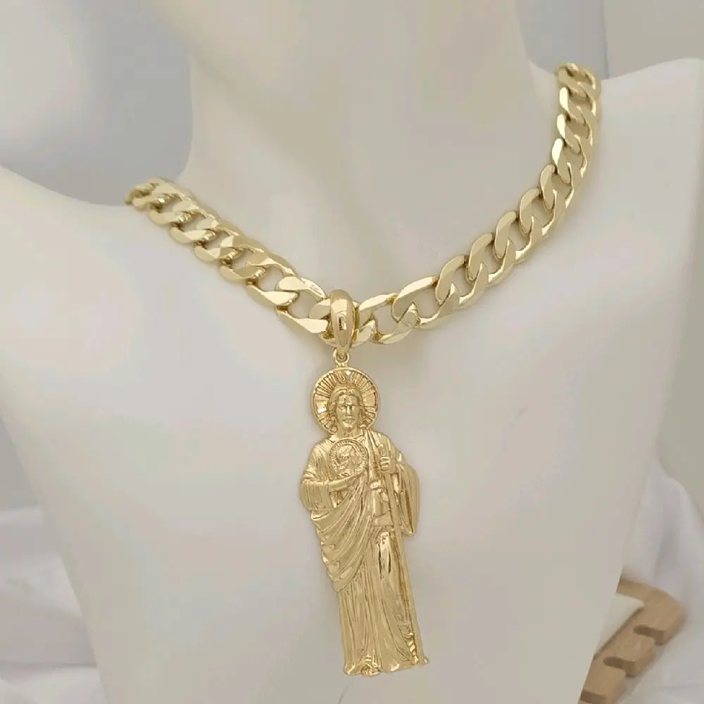 cadena 226 y dije san judas 759 gold plated unisex