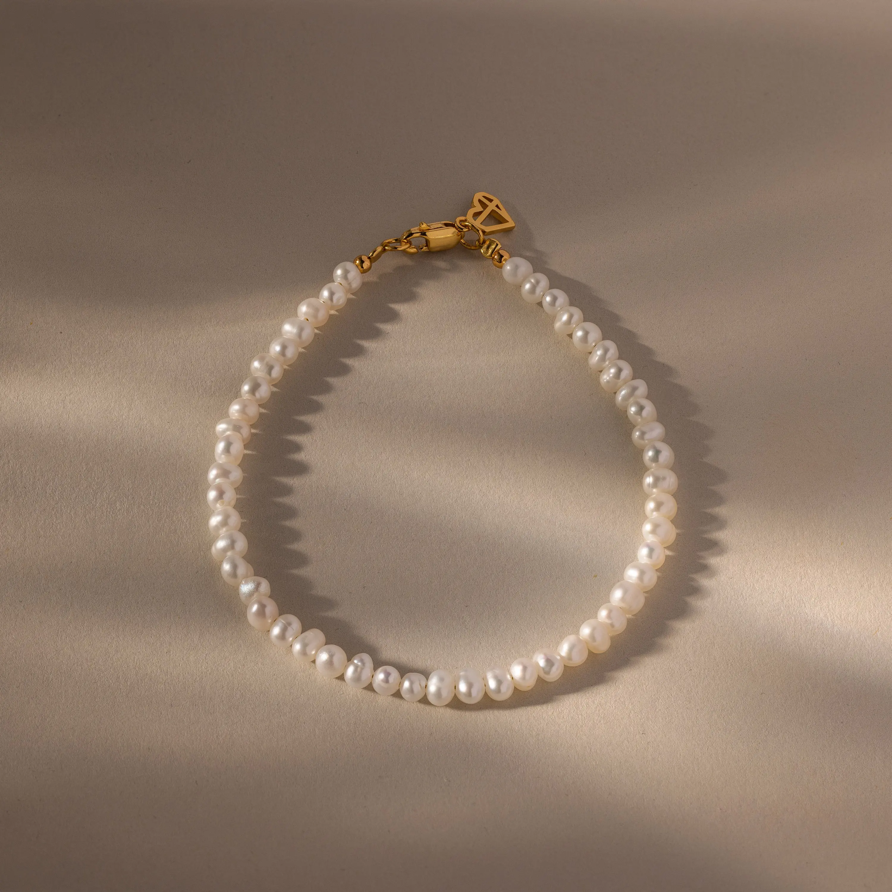 Venus Pearl Bracelet by Caitlyn Minimalist - Dainty Beaded Pearl Bracelet in 18K Gold - Wedding Jewelry - Birthday Gift for Her