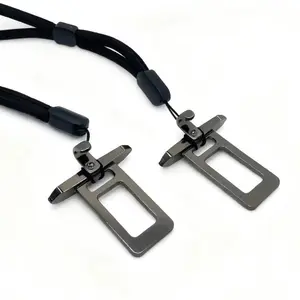 Universal Seatbelt Latch Novelty Keychain (with 6-inch Lanyard), Cute Car Accessory,Belt Buckle Key Design,  Suitable for Dog Owner Gifts & Stocking Stuffers