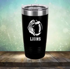 Lions Football - Laser Etched Tumbler Mug