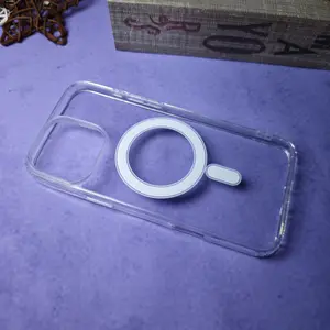 Custom DIY Transparent Acrylic Magnetic Phone Case – Shockproof TPU & High Clarity Acrylic Back, Fits iPhone X to 16 Series. Ideal for Personalized Gifts, Holidays, Everyday Use, and Perfect for Teens & Adults, Protective Cover and Casing for Smartphone