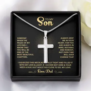 Son Necklace, To My Son On His Wedding Day, Mother To Son Wedding Gift, Necklace For Son From Mother, Wedding Gift For Groom