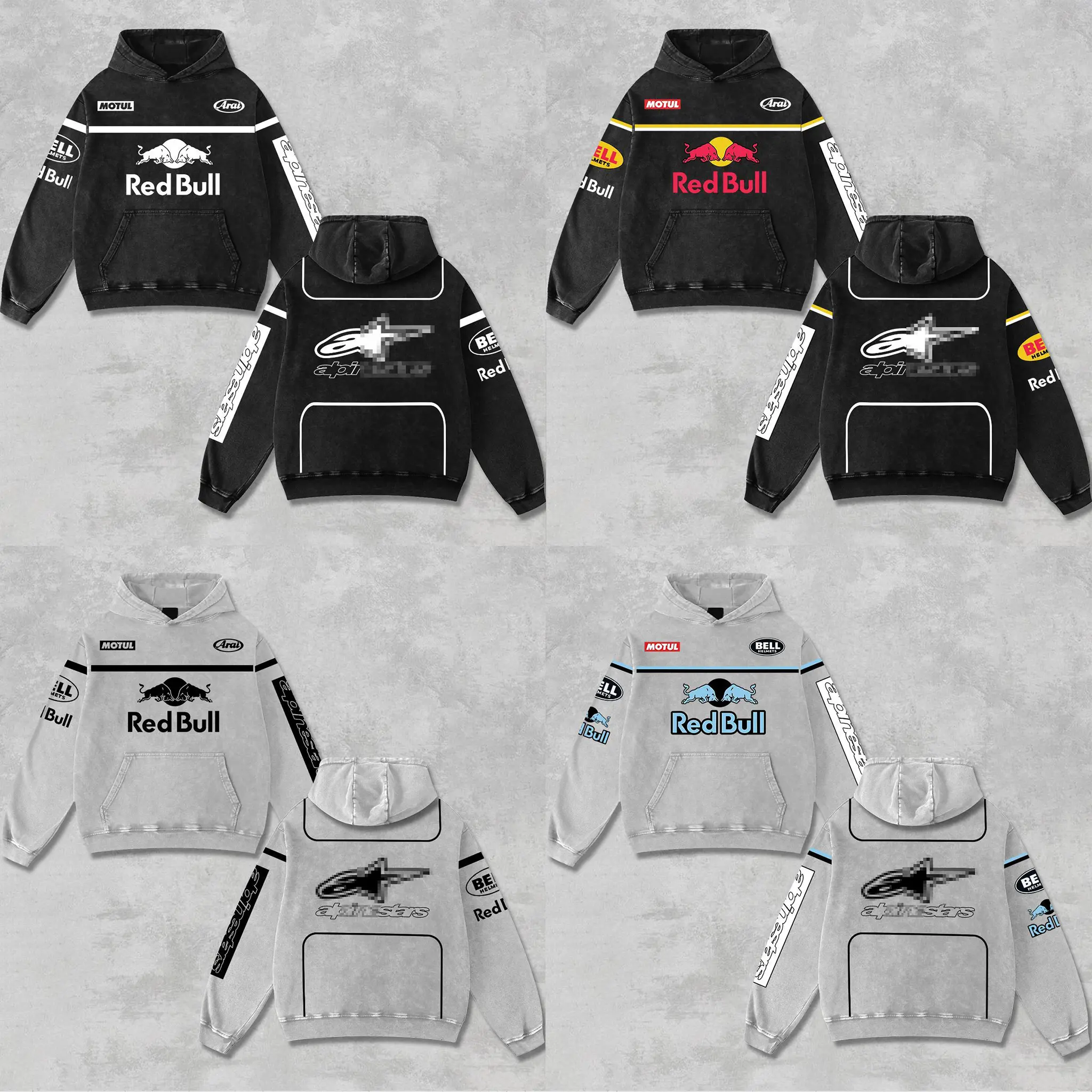 [Collection] Retro Red Racing Hoodie Vintage Washed, Motor World Championship Enthusiast, Motorcycle Off-Road Dirt Bike Graphic Streetwear, Heavyweight Biker Sweatshirt, Retro Moto Gear Motorbike Apparel Men’s Grunge Y2K Racing Jacket Style