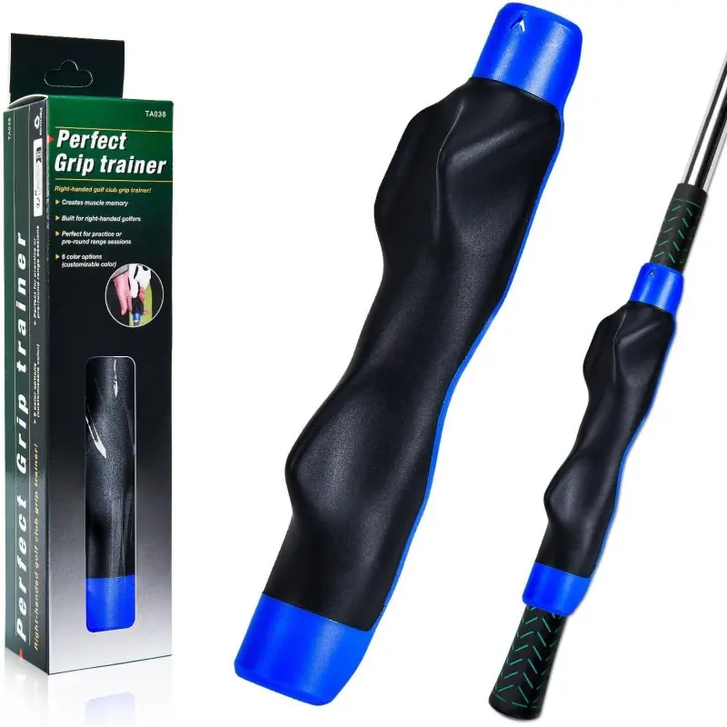 Right-Handed Golf Grip Trainer, Golf Club Swing Correction Aid - Improves Swing Accuracy, Fixes Grip Technique, Golf Gear, Essential Golf Accessory