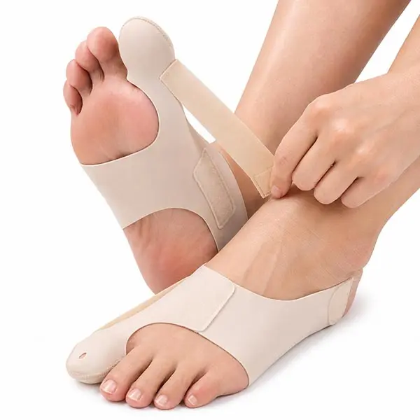 Tech Love Bunion Corrector for Women & Men, 2PCS Adjustable Toe Separator Sleeves with Anti-Slip Heel Strap, Prop 65 Safe Soft Breathable Flexible Comfortable Stretch Fabric, Lightweight Orthopedic Toe Support for Daily Wear, Yoga