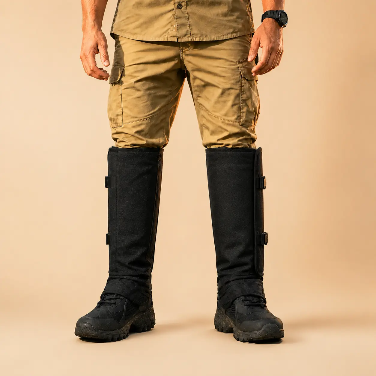 Unisex Adjustable Outdoor Snake-Resistant Leg Gaiters, Durable Abrasion-Resistant Protective Gear for Hunting, Hiking, Farm Work, and Outdoor Exploration