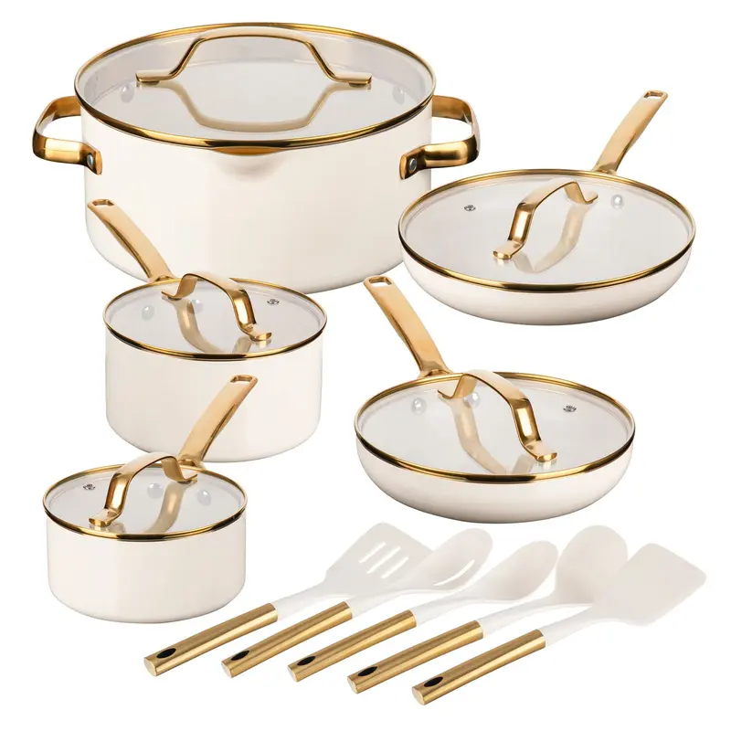 Gotham Steel Modern Collection 15-Piece Ceramic Cookware Set