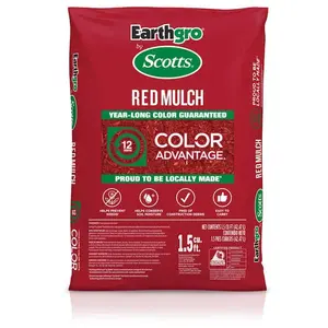 Scotts  Red Mulch 1.5 cu ft Bagged Shredded Mulch with Year Long Color Advantage for Gardening