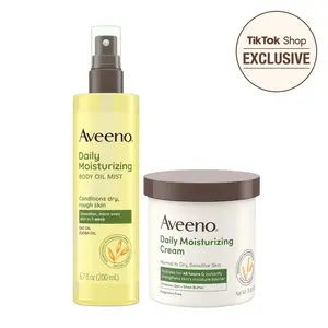 Aveeno Moisturizing Duo, Daily Moisturizing Cream 15.0 fl. oz & Daily Moisturizing Oil Mist 6.7 fl.