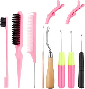 Crochet Hooks for Hair Set with 5 count Different Size Crochet , Latch Hook for Passion Twist Crochet Hair Extensions