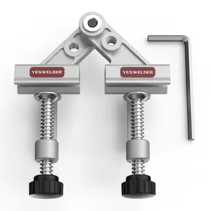 YESWELDER 10-180° Adjustable Right Angle Corner Clamp with Swing Jaw | Aluminum Alloy Tube Positioner for Welding, Woodworking, Cabinetry & DIY