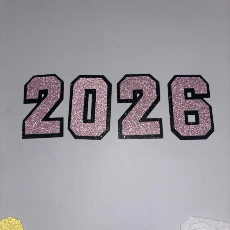 Cardstock 2D Number Toppers