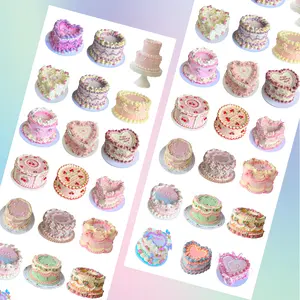 Cream Cake Sticker - Original Cream Cake Design with Unique Text and Graphics