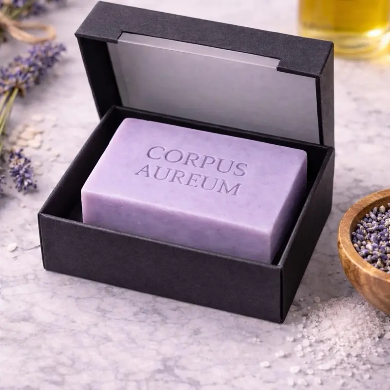 Corpus Aureum Lavender Goat Milk Soap Bar – Natural Moisturizing Handmade Soap