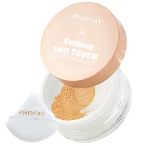 PHOFAY Translucent Loose Setting Powder - Oil Control, Waterproof & Sweatproof, Matte Pore-Blurring Finish for Baking, No Flashback, All-Day Wear