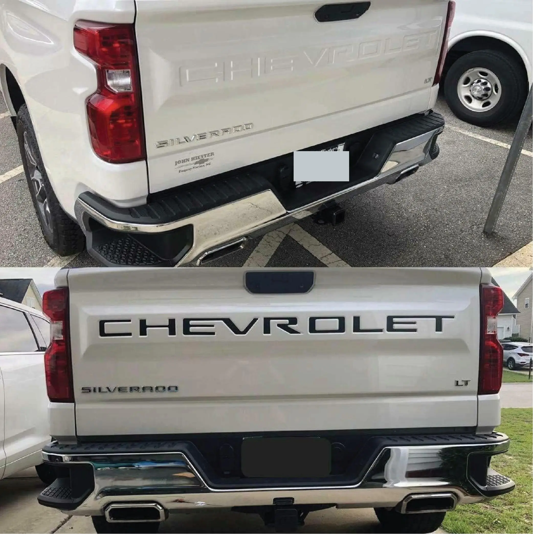 3D Raised Matte Black Tailgate Letters Replacement for 2019-2022 Chevrolet Silverado, Truck Stickers, Decals for Trucks, Car Decals, Vehicle Exterior Decoration