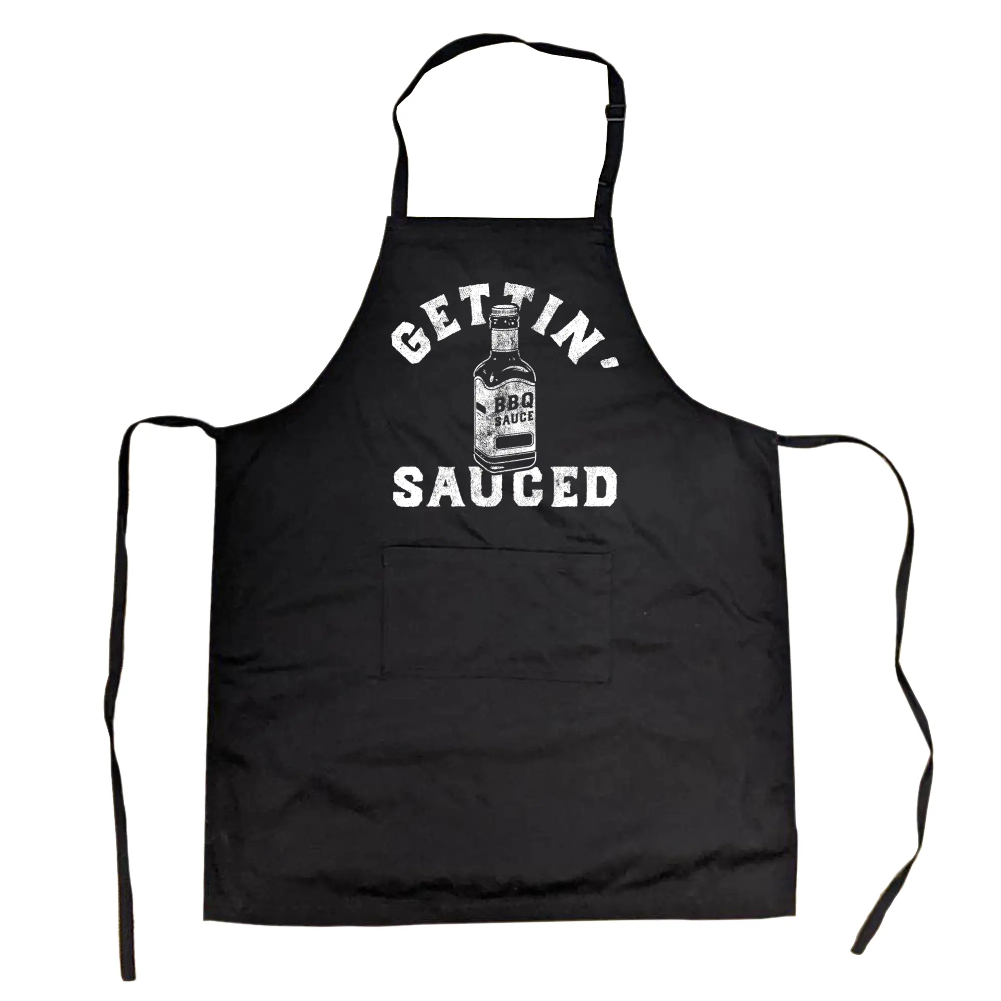 Getting Sauced Sarcastic Barbecue Graphic Cooking Kitchen Utensils Funny Aprons Adjustable Household Items Graphic Print Sarcastic Grill Apparel Funny Food Cover Grilling Apparel for Men