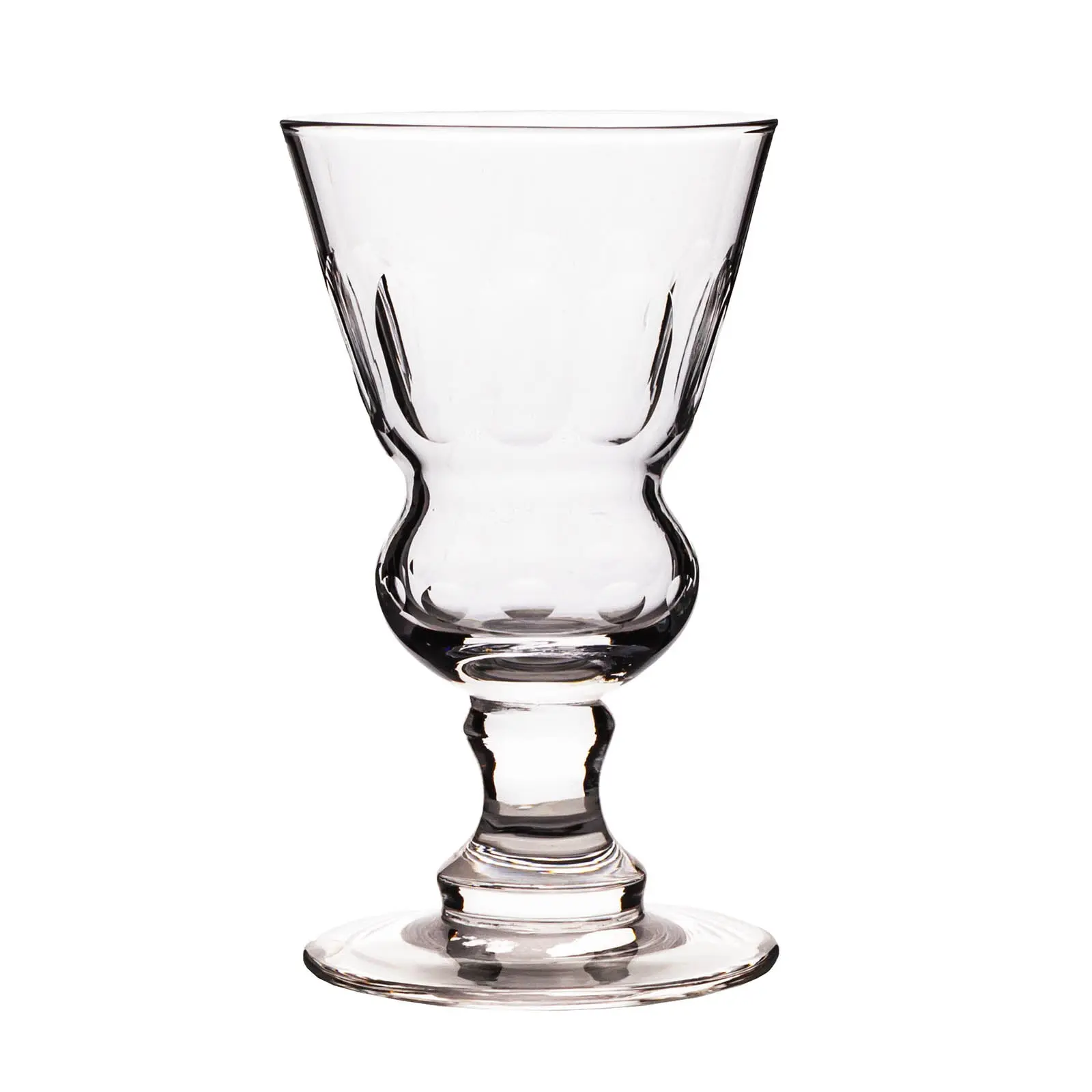 BarConic® Traditional Pontarlier Absinthe Glass - 5.5hX3d, 20ml Thick Cut Wormwood Anise Fennel Glass, 0-500ml Capacity Premium Indoor Kitchenware Drinkware for Absinthe Serving
