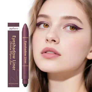 Two-in-One Eyeliner Series Longwear Eyeliner Waterproof, Sweatproof, Resistant to Smudging, Smooth and Easy to Apply, Highly Pigmented Eye Makeup