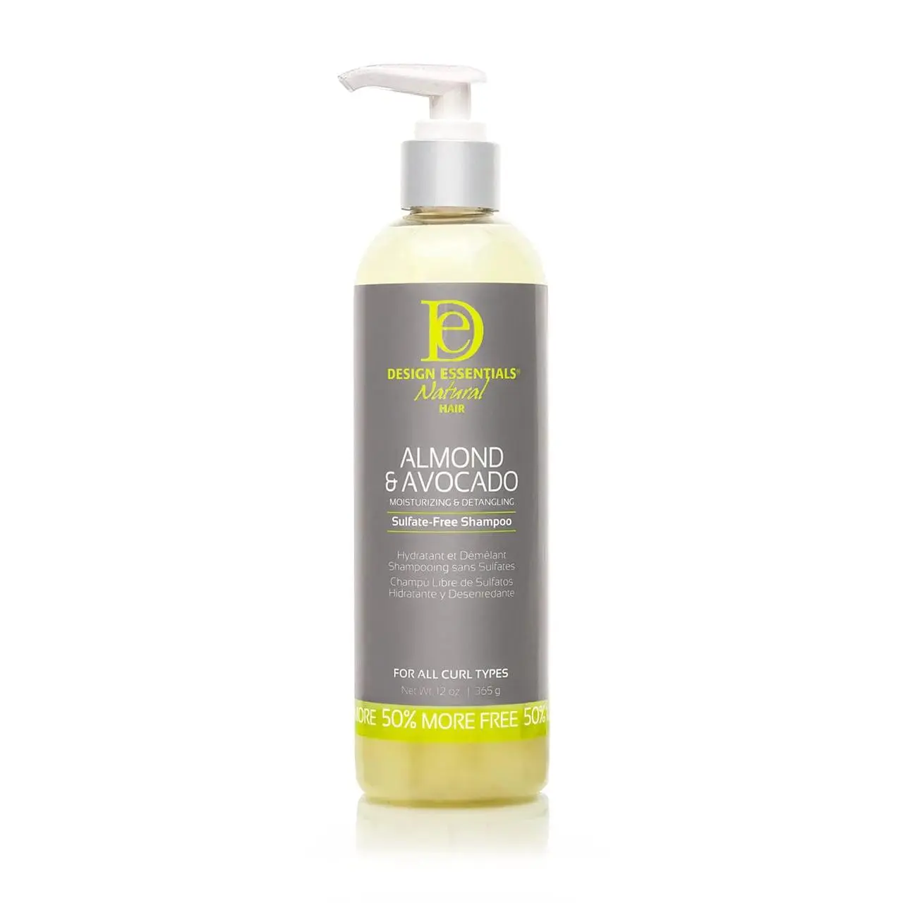 Almond & Avocado Moisturizing Detangling Shampoo, Nourishing Botanical Liquid Cleanser, Sulfate-Free & Paraben-Free, Hydrating Conditioner for Dry Hair, Saves Up to 30 Minutes, 12 oz Haircare Product