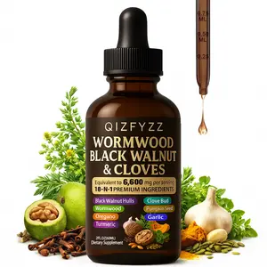 summervibes 18-in-1 Black Walnut & Artemisia Herbal Drops | 6600mg per Serving | 30-Day Supply | Digestive & Wellness Support with Clove, Garlic, Turmeric, Pumpkin Seed, Oregano & Berberine