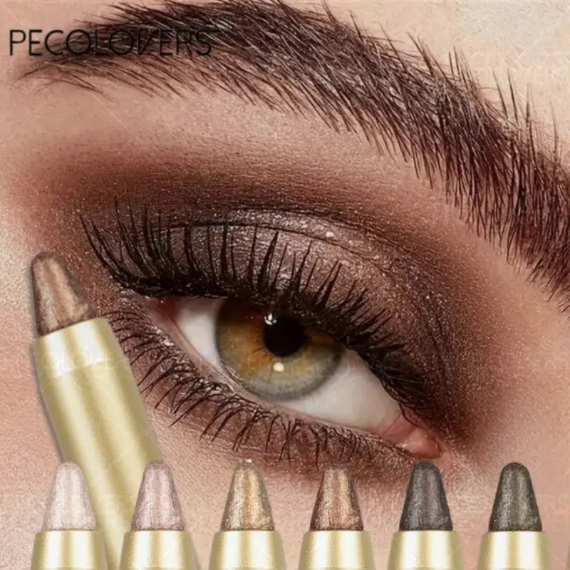 6pcs/set Dual-Ended Eyeshadow Pencil Crayon & Highlighter Pencil,Smudge-Proof, Matte Finish,Long-Lasting Makeup Enhance Eye Makeup For Music Festival, Eye Makeup Products