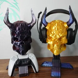 3D printed Skull controller and head phone holder