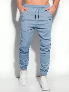 Men's Casual Jogger Pants, Slim Fit Elastic Waist Drawstring Trousers, Soft Stretch Chino Joggers with Cuffed Ankles, Comfortable for Daily Wear, Streetwear & Casual Work