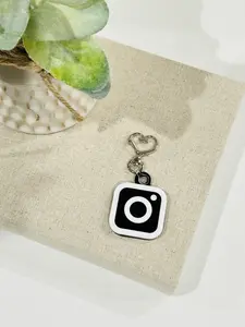 NFC Acrylic Keychain | Tap to Share Social Media, Business Card & Contact Info | Smart Digital Link Tag