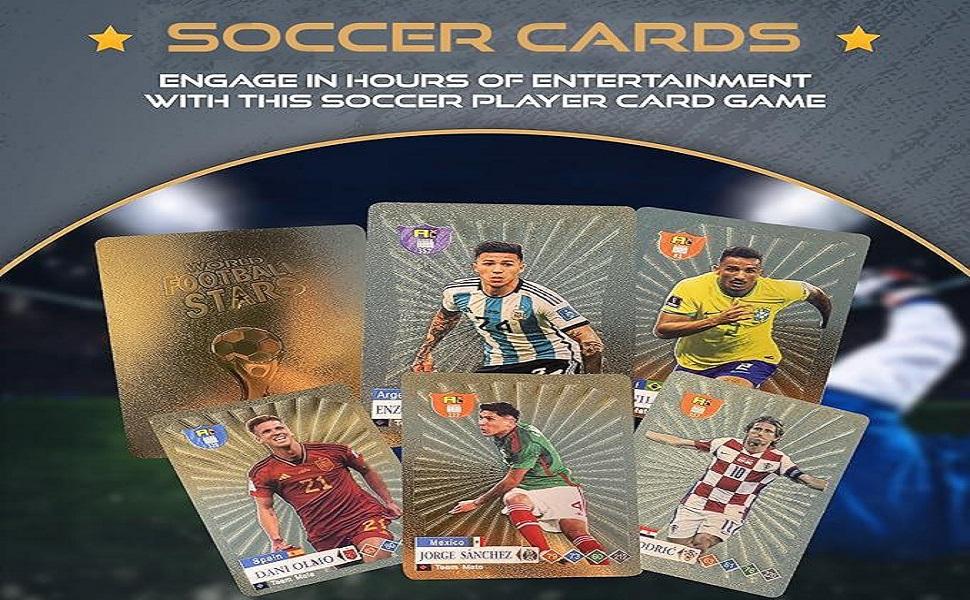2026-27 Playing Soccer Cards |   55 Unique Cards for Soccer Players |   Unforgettable Moment for Friends, Siblings & Soccer Fans |   Printed on Premium Paper – Black - Not Original