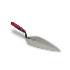 Brick Trowel Product No. 10228 with Red Handle and Metal Blade for Construction