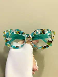 Trendy Cat Eye Frame Eyeglasses, Vintage Fashion Eyeglasses for Women & Men, Trendy Casual Eyeglasses, Fashion Eyeglasses for Work, Daily Clothing Decor