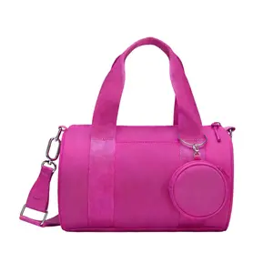 Mini Gym Bag & Individual Earphone Pocket for Women Girls Cute Small Duffle Bag With Coin Purse Workout Sport Bags for Dance,Fitness,Yoga Fitness Sports Bag Workout Adjustable Detachable Shoulder Strap Lightweight Carryon Small Travel Duffle Bag Magnetic