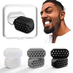 Jaw Exerciser for Men & Women - 3 Resistance Levels, Silicone Jawline Trainer. 2 Pack White (Style 1) - Comfortable, Strengthens & Shapes Jawline