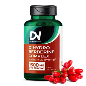DN Dihydroberberine Complex Supplement, with GlucoVantage Powered Formula, 5x Bioavailability, Advanced Blood Sugar Support & Cardiovascular Health, 120 Capsules, Divinity Nutra