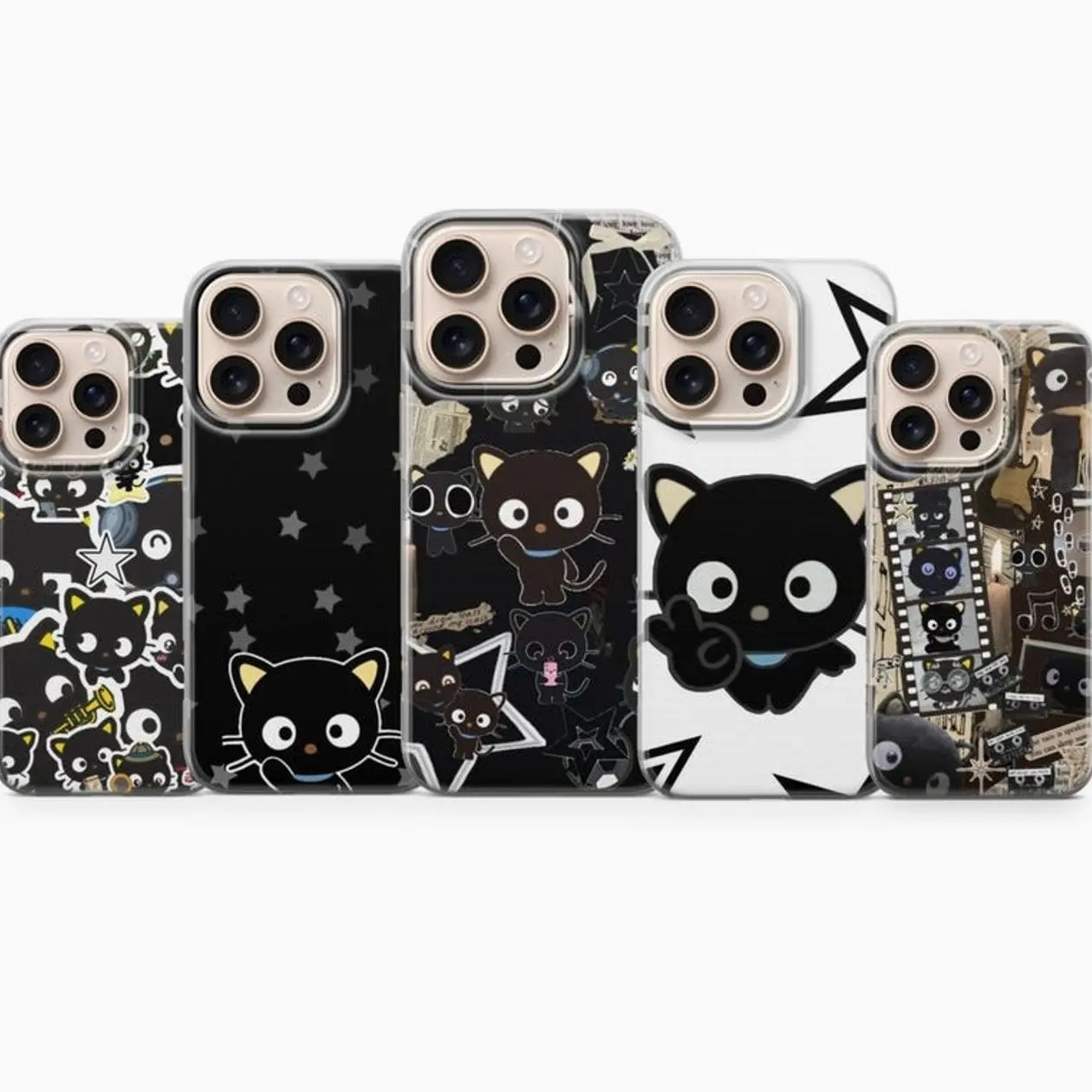 Chococat Phone Case Sanrio Cute Character Cover for iPhone 17, 16, 15, 14, 13, 12, 11, X & Galaxy.