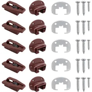 Drawer Slides for kenlin Rite-Trak II Replacement 168 Track Guides, 5 Sets of Rite Track 2 Drawer Repair Parts, UNIVERSAL Drawer Guide for Dresser, Nightstand Drawers from Most Furniture Manufacturers